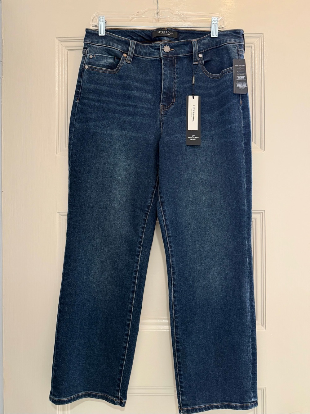 Liverpool Non-Skinny Skinny Straight-Leg Jeans - Gleason Wash - 12/31